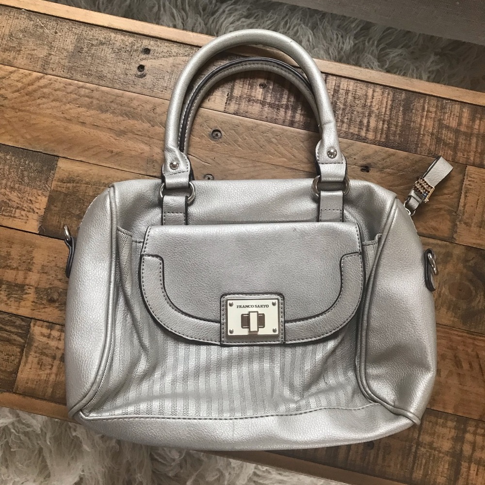 Franco Sarto Hand Bag in Silver